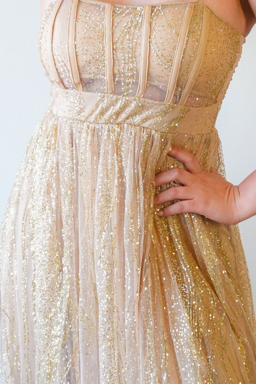 Vestido Kenia Dorado